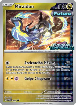 Carta Miraidon de la expansión SVP Black Star Promos, número 092/225