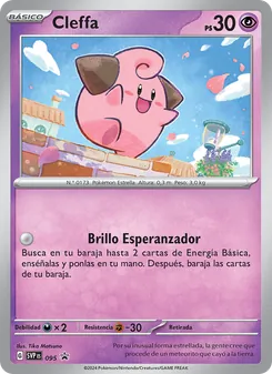 Carta Cleffa de la expansión SVP Black Star Promos, número 095/225