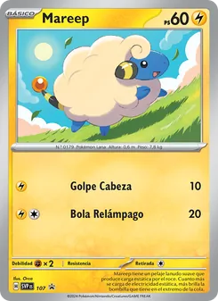 Carta Mareep de la expansión SVP Black Star Promos, número 107/225