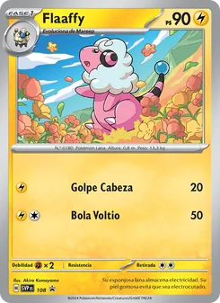 Carta Flaaffy de la expansión SVP Black Star Promos, número 108/225
