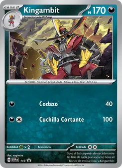 Carta Kingambit de la expansión SVP Black Star Promos, número 113/225