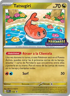 Carta Tatsugiri de la expansión SVP Black Star Promos, número 118/225