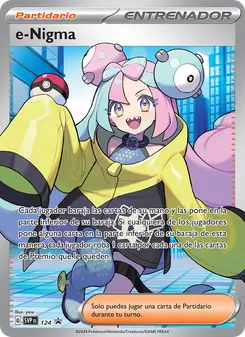 Carta e-Nigma de la expansión SVP Black Star Promos, número 124/225