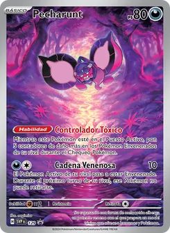 Carta Pecharunt de la expansión SVP Black Star Promos, número 129/225