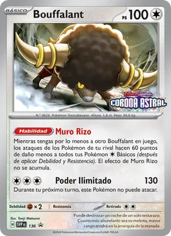 Carta Bouffalant de la expansión SVP Black Star Promos, número 136/225