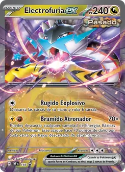 Carta Electrofuria ex de la expansión SVP Black Star Promos, número 145/225