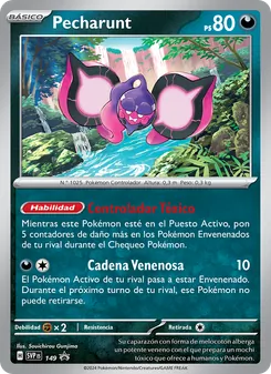 Carta Pecharunt de la expansión SVP Black Star Promos, número 149/225