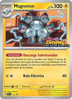 Carta Magneton de la expansión SVP Black Star Promos, número 153/225
