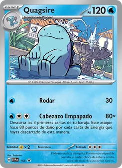 Carta Quagsire de la expansión SVP Black Star Promos, número 156/225