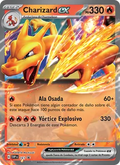 Carta Charizard ex de la expansión SVP Black Star Promos, número 161/225