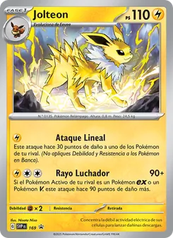 Carta Jolteon de la expansión SVP Black Star Promos, número 169/225