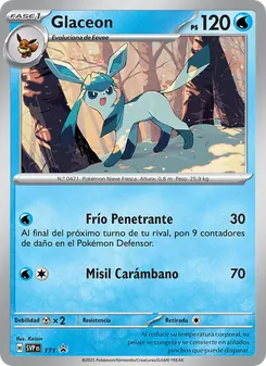 Carta Glaceon de la expansión SVP Black Star Promos, número 171/225