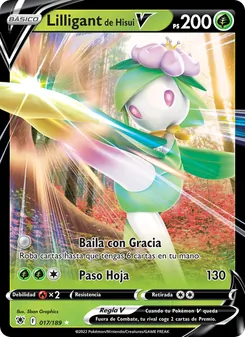Carta Lilligant de Hisui V de la expansión Resplandor Astral, número 017/189