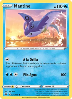 Carta Mantine de la expansión Resplandor Astral, número 034/189