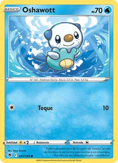 Carta Oshawott de la expansión Resplandor Astral, número 041/189