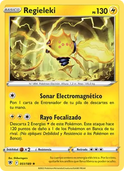 Carta Regieleki de la expansión Resplandor Astral, número 051/189