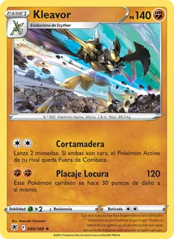 Carta Kleavor de la expansión Resplandor Astral, número 086/189