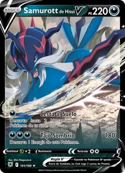 Carta Samurott de Hisui V de la expansión Resplandor Astral, número 101/189