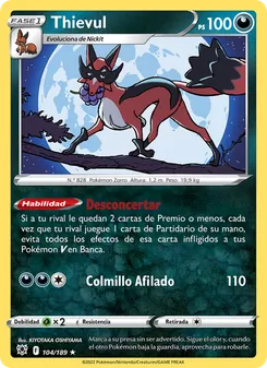 Carta Thievul de la expansión Resplandor Astral, número 104/189