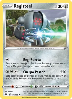 Carta Registeel de la expansión Resplandor Astral, número 108/189
