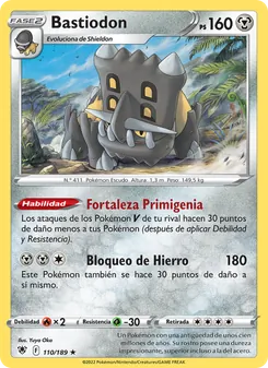 Carta Bastiodon de la expansión Resplandor Astral, número 110/189
