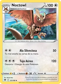 Carta Noctowl de la expansión Resplandor Astral, número 121/189