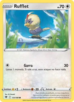 Carta Rufflet de la expansión Resplandor Astral, número 131/189