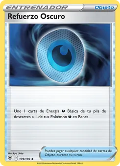 Carta Refuerzo Oscuro de la expansión Resplandor Astral, número 139/189