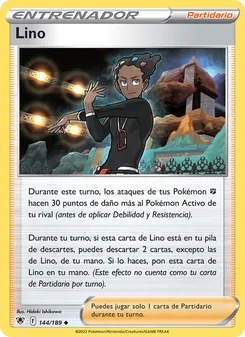 Carta Lino de la expansión Resplandor Astral, número 144/189