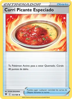 Carta Curri Picante Especiado de la expansión Resplandor Astral, número 151/189