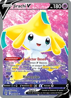 Carta Jirachi V de la expansión Resplandor Astral, número 170/189