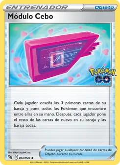 Carta Módulo Cebo de la expansión Pokémon GO, número 067/78