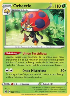 Carta Orbeetle de la expansión Origen Perdido, número 020/196