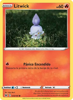 Carta Litwick de la expansión Origen Perdido, número 024/196
