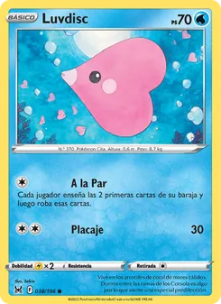 Carta Luvdisc de la expansión Origen Perdido, número 038/196