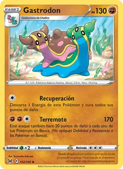 Carta Gastrodon de la expansión Origen Perdido, número 102/196