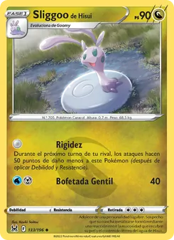 Carta Sliggoo de Hisui de la expansión Origen Perdido, número 133/196