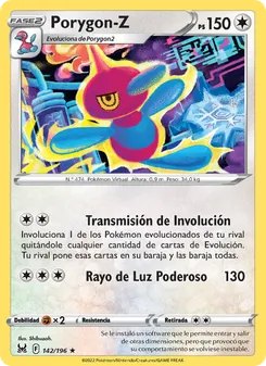 Carta Porygon-Z de la expansión Origen Perdido, número 142/196