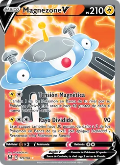 Carta Magnezone V de la expansión Origen Perdido, número 175/196