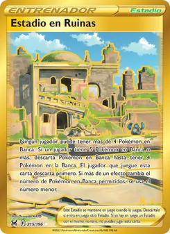 Carta Estadio en Ruinas de la expansión Origen Perdido, número 215/196