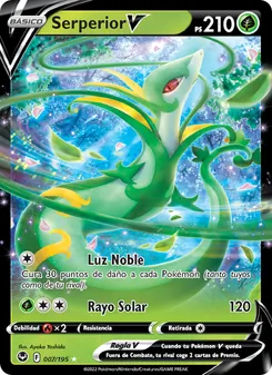 Carta Serperior V de la expansión Tempestad Plateada, número 007/195