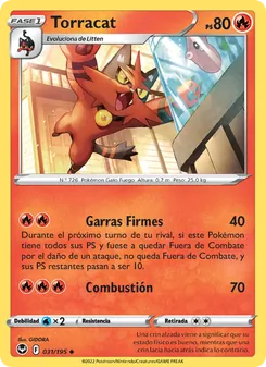 Carta Torracat de la expansión Tempestad Plateada, número 031/195
