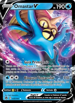 Carta Omastar V de la expansión Tempestad Plateada, número 035/195
