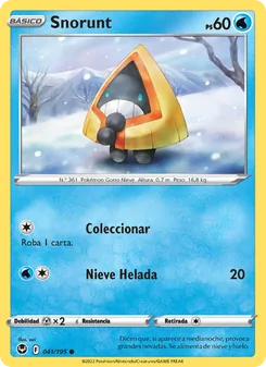 Carta Snorunt de la expansión Tempestad Plateada, número 041/195