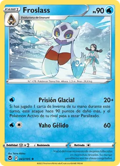 Carta Froslass de la expansión Tempestad Plateada, número 043/195