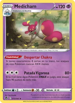 Carta Medicham de la expansión Tempestad Plateada, número 073/195