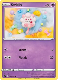 Carta Swirlix de la expansión Tempestad Plateada, número 083/195