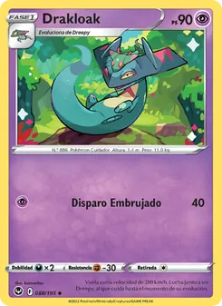 Carta Drakloak de la expansión Tempestad Plateada, número 088/195