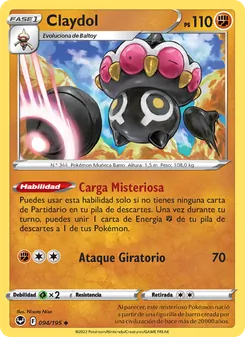 Carta Claydol de la expansión Tempestad Plateada, número 094/195