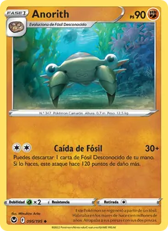 Carta Anorith de la expansión Tempestad Plateada, número 095/195